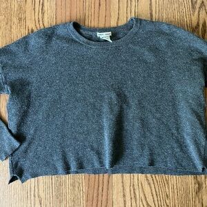 Grey cropped sweater